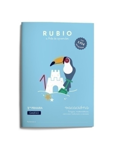 CUADERNO RUBIO GAL.VACACIONS 1º PRIM. - Pack de 5 unidades